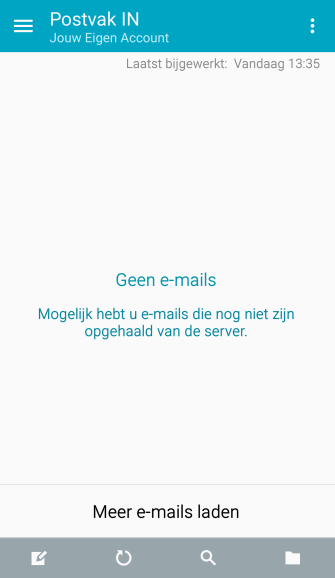 Als je dit scherm ziet ben je klaar