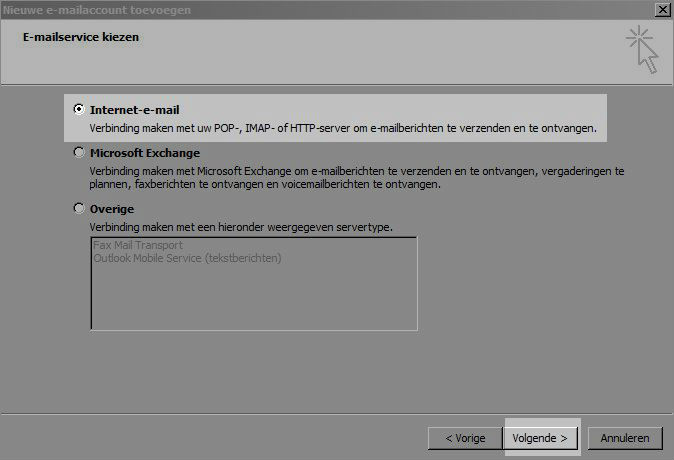 Hoe stel ik Outlook in?